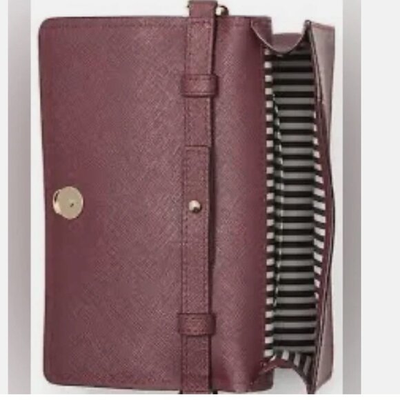 Kate Spade New York Cameron Street Perforated Mini Arielle Crossbody - Deep Plum - Picture 3 of 8